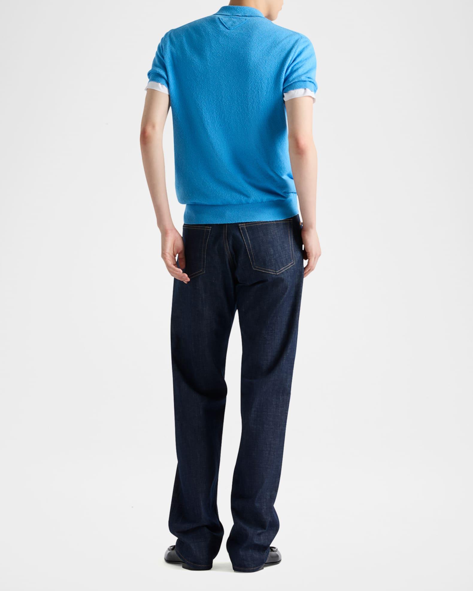 Men's Knit Polo Shirt Product Image