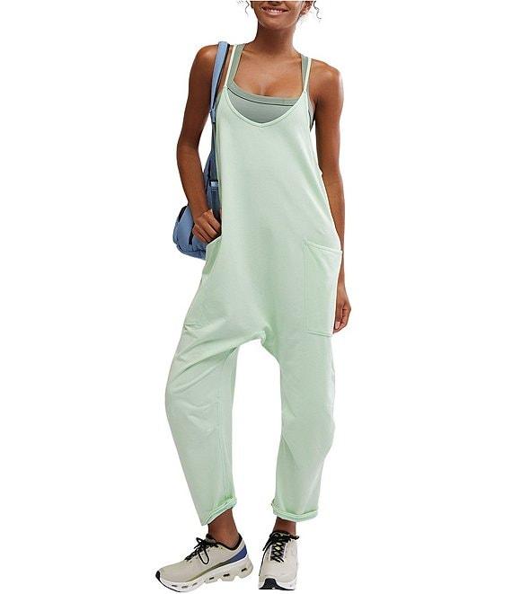 Free People FP Movement Sleeveless Scoop Neck Ankle Length Patch Pocket Hot Shot Onesie Product Image