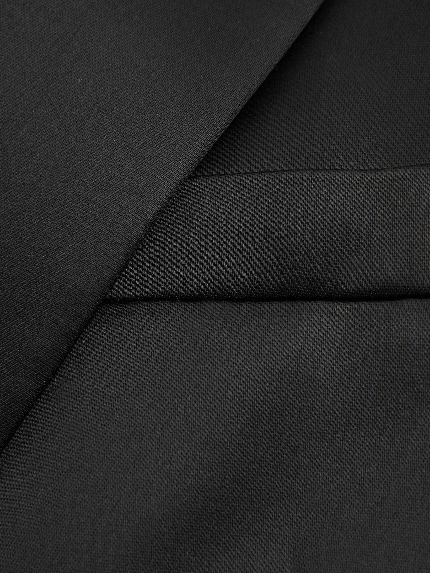 Satin Single Breasted Blazer in Black Product Image