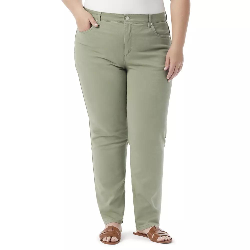 Plus Size Gloria Vanderbilt Amanda Classic Jeans, Womens Garden Green Product Image
