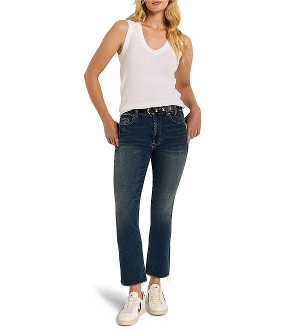 NIC + ZOE Raw Hem Demi Boot Jeans Product Image
