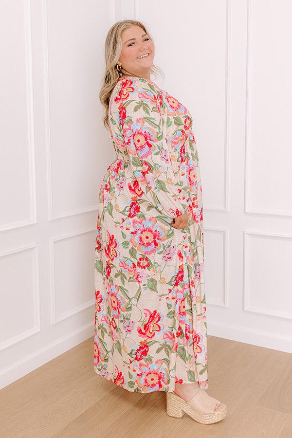 Hibiscus Daydream Maxi Dress Curves Product Image