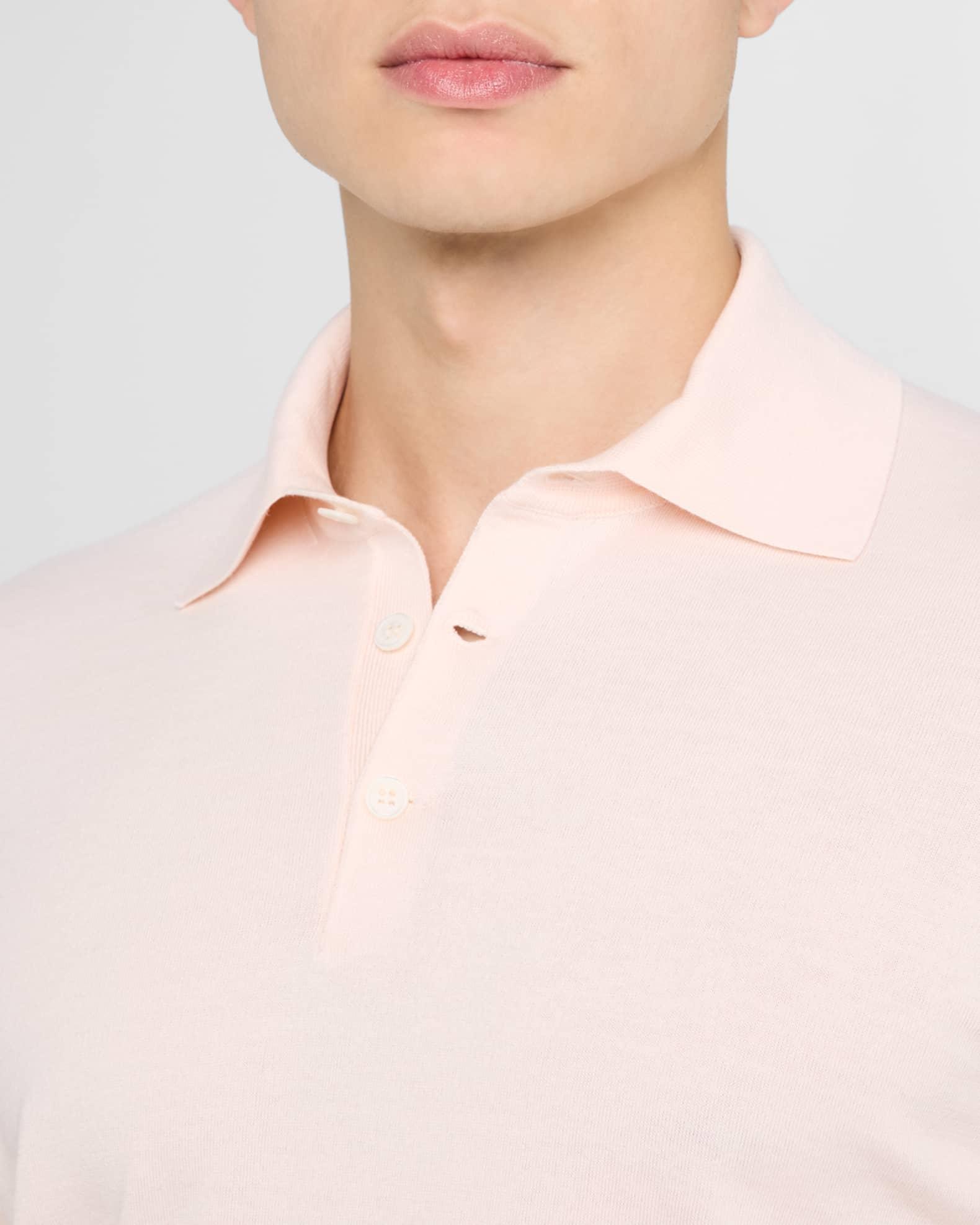 Men's Cotton Short-Sleeve Polo Sweater Product Image