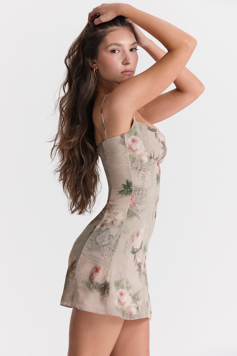 Christiana  vintage floral mini dress Product Image