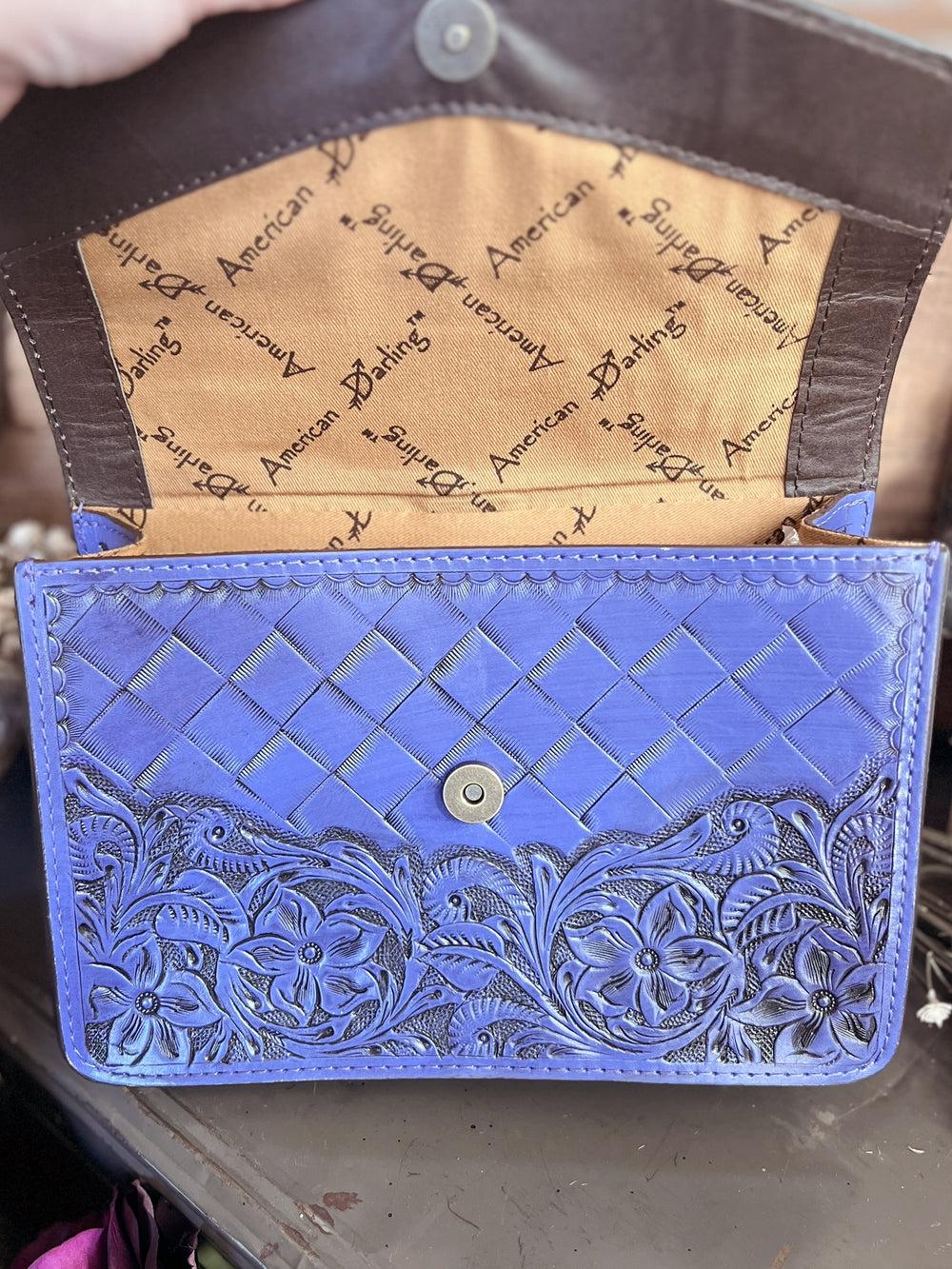 Darling Tooled Leather All-Around Belt Buckle Bag - 3 Colors Product Image