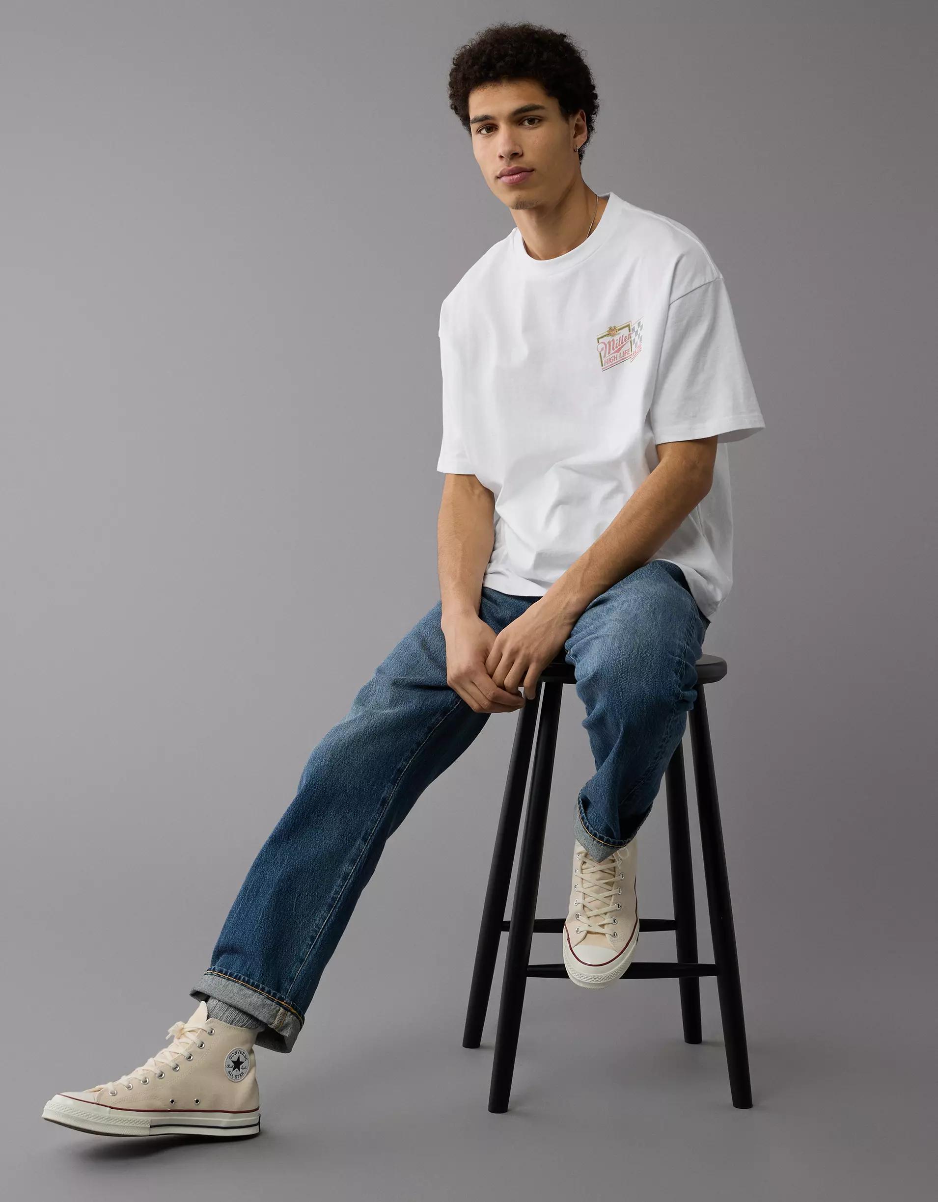 AE Boxy Miller High Life Graphic T-Shirt Product Image