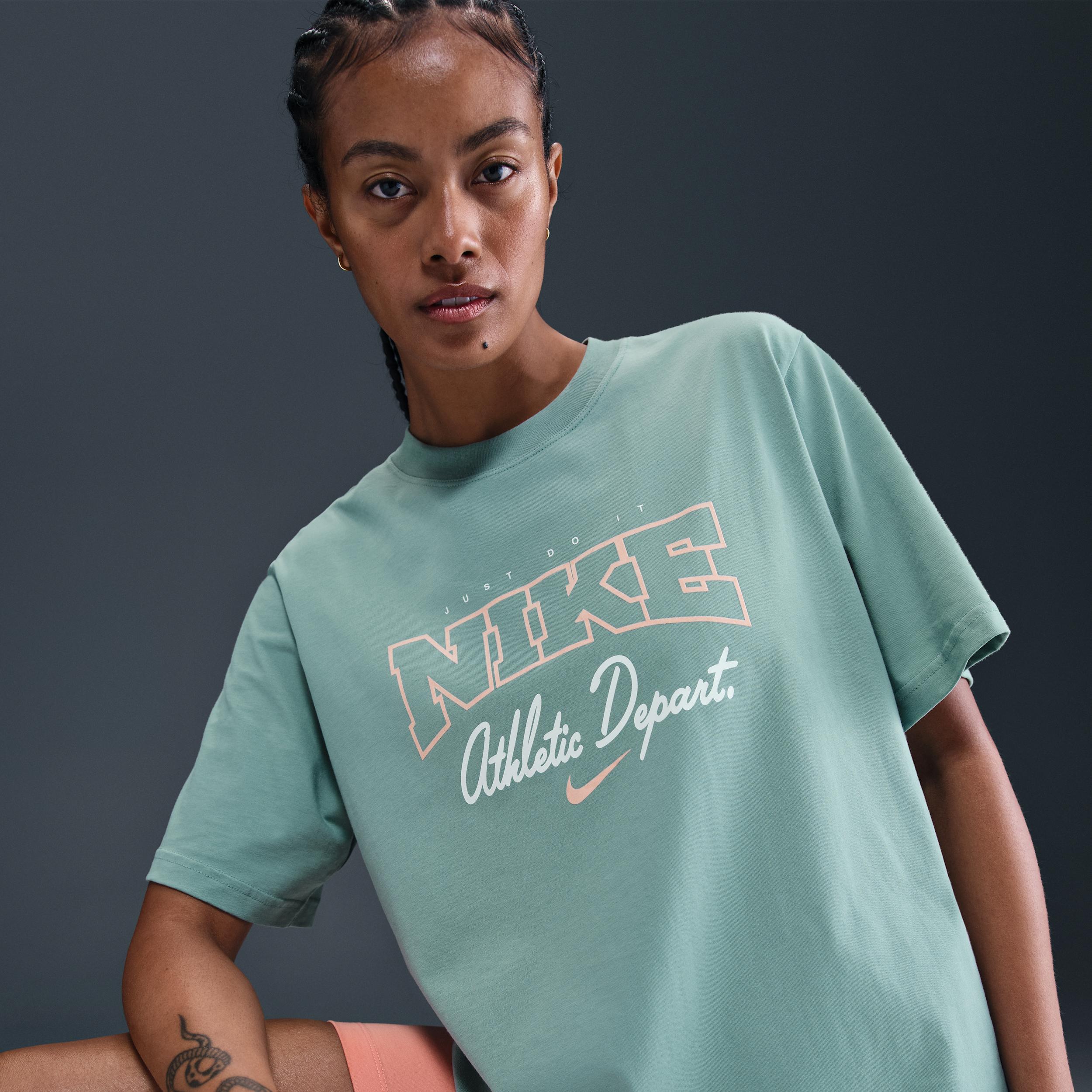 Womens Nike Sportswear Loose Short-Sleeve Graphic T-Shirt | IF1180-017 Product Image
