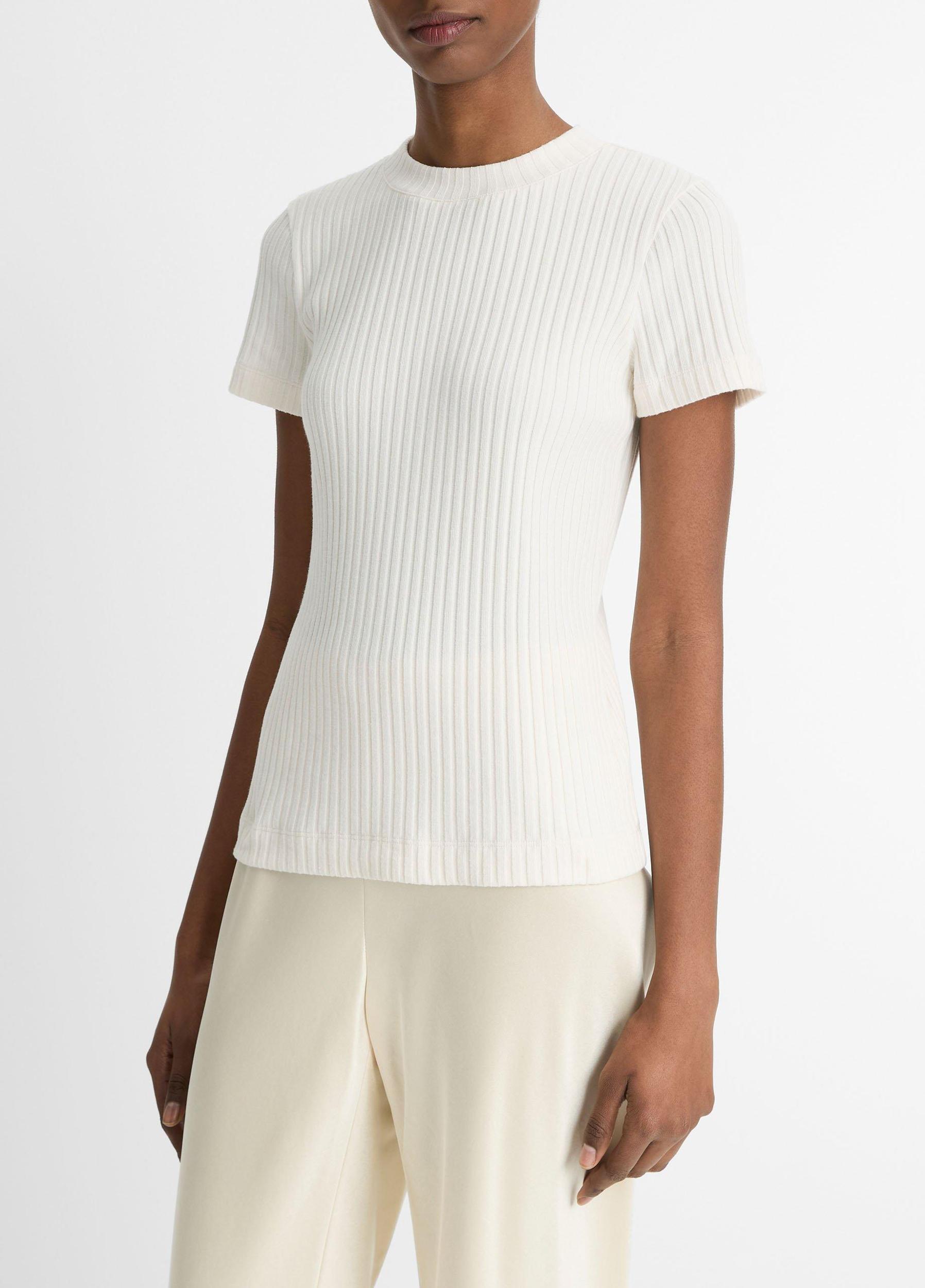 Ribbed Cotton-Blend Top Product Image