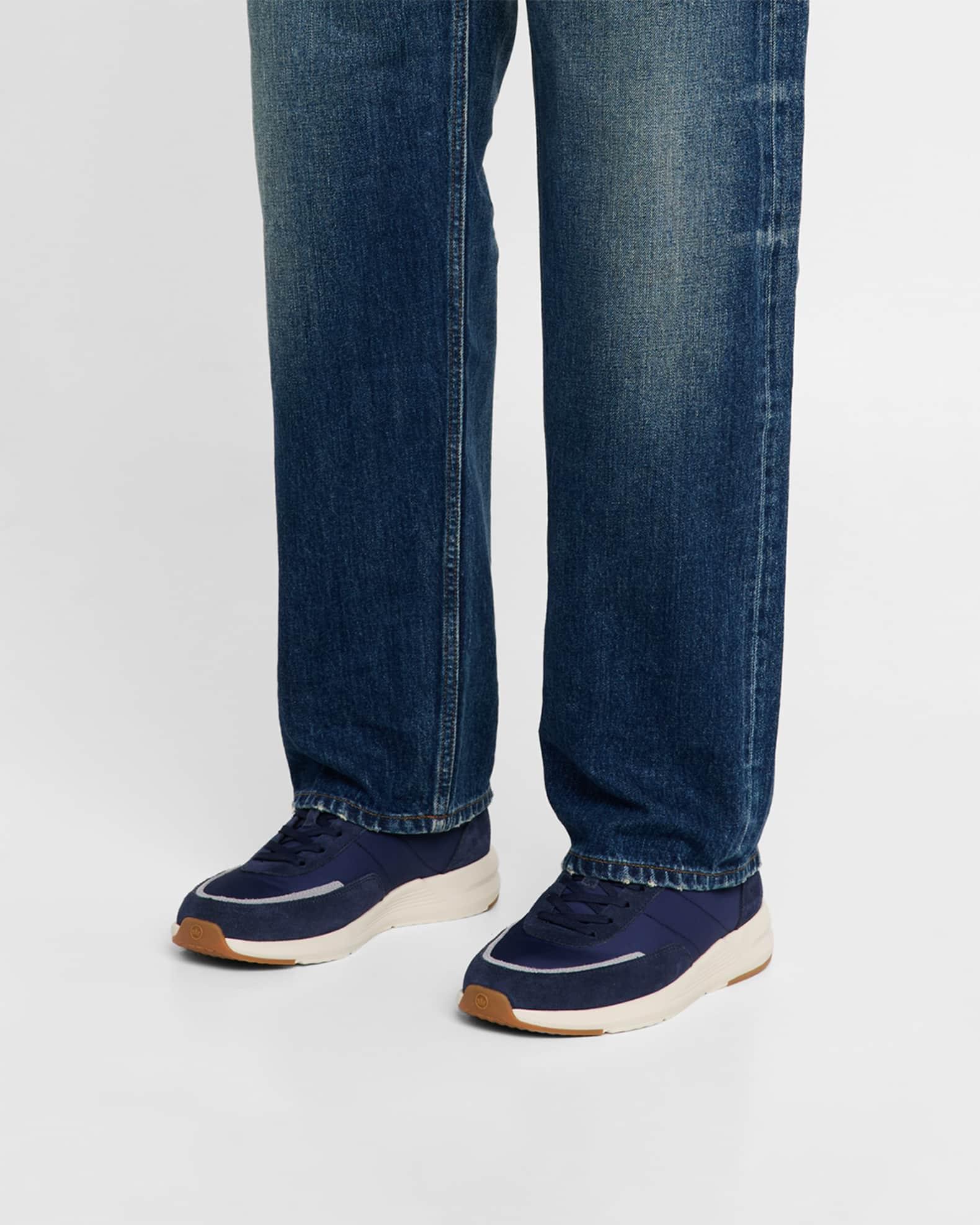 Men's Journeyman Nylon and Suede Low-Top Sneakers Product Image