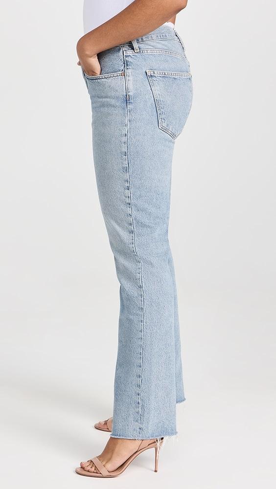 AGOLDE Lana Mid Rise Straight Jeans Product Image