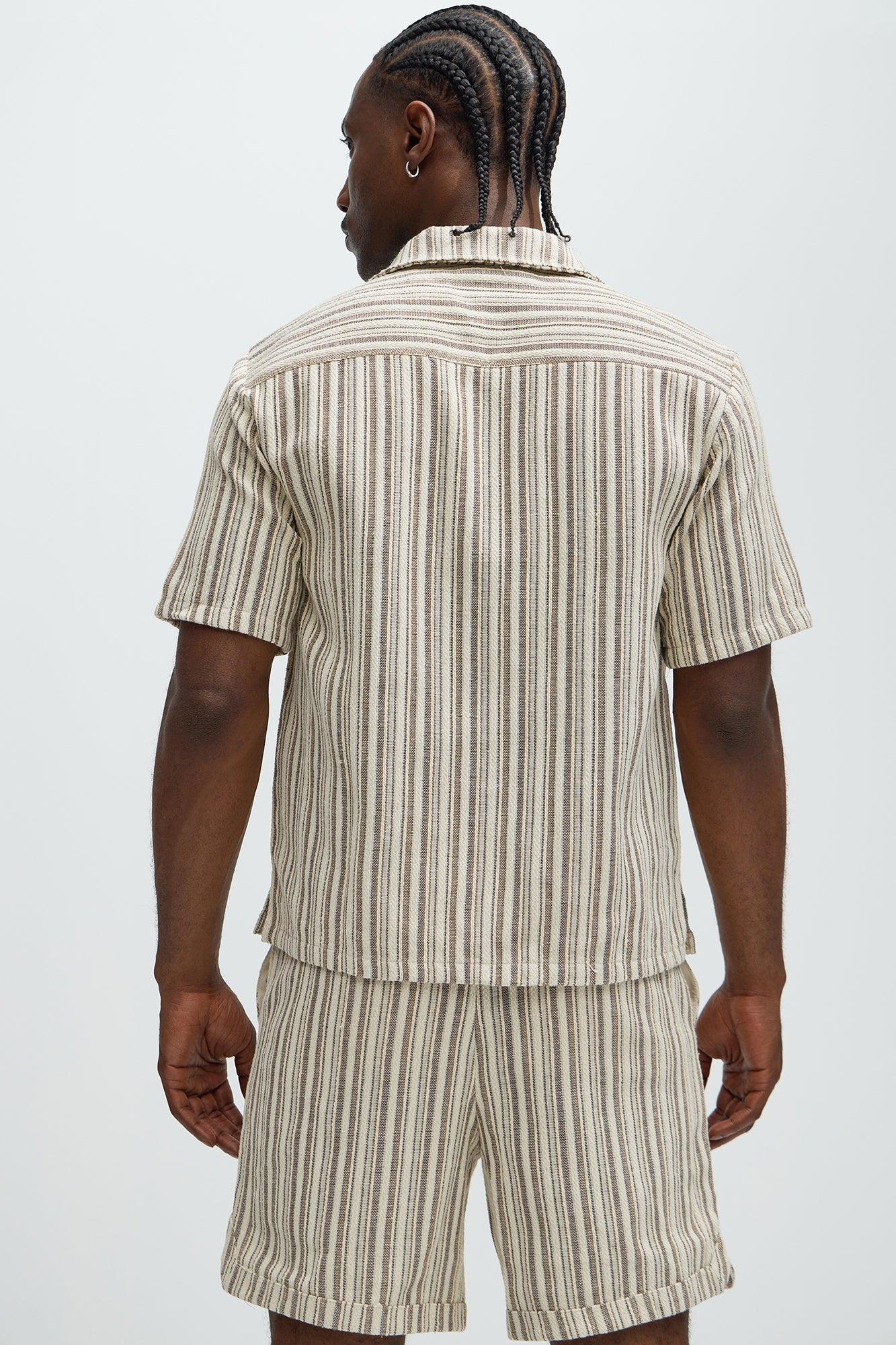 Gifford Striped Shirt - Brown Product Image