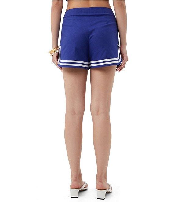 Trina Turk Antibes Stretch Linen Blend Flat Front Shorts Product Image
