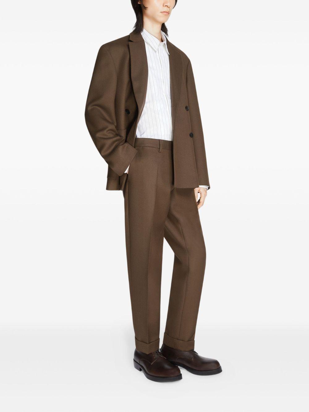 wool straight-leg trousers Product Image