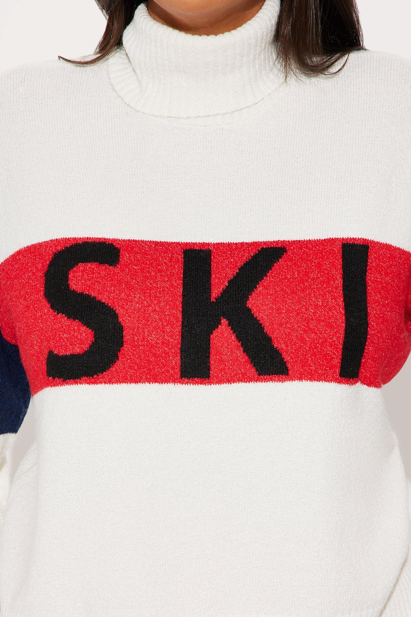 Ski Color Block Sweater - Ivory/combo Female Product Image