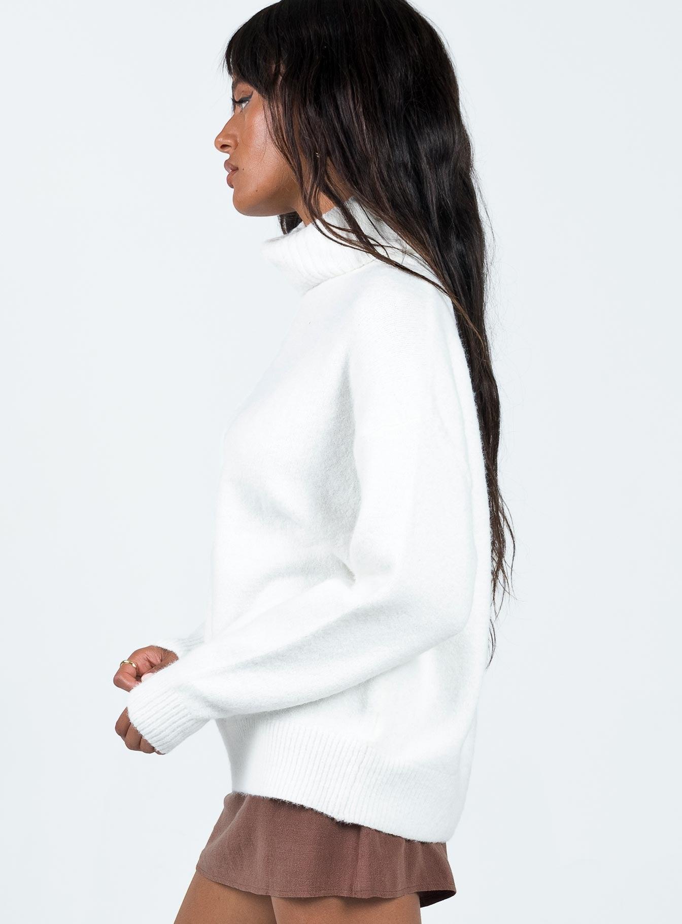Oswin Turtleneck Sweater White Product Image