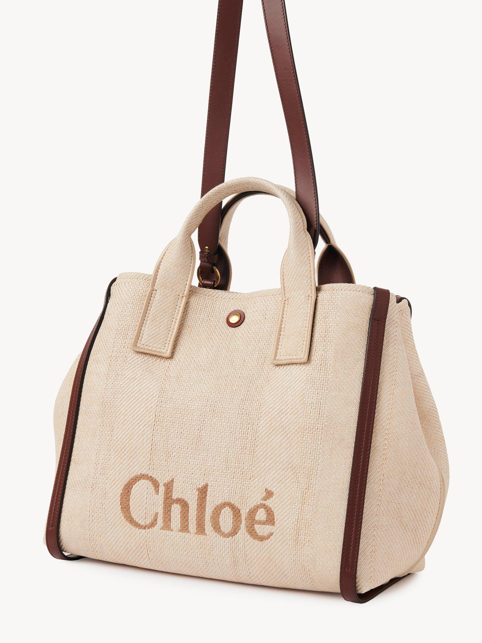 Chloé Carry tote bag in raffia-effect fibers Product Image