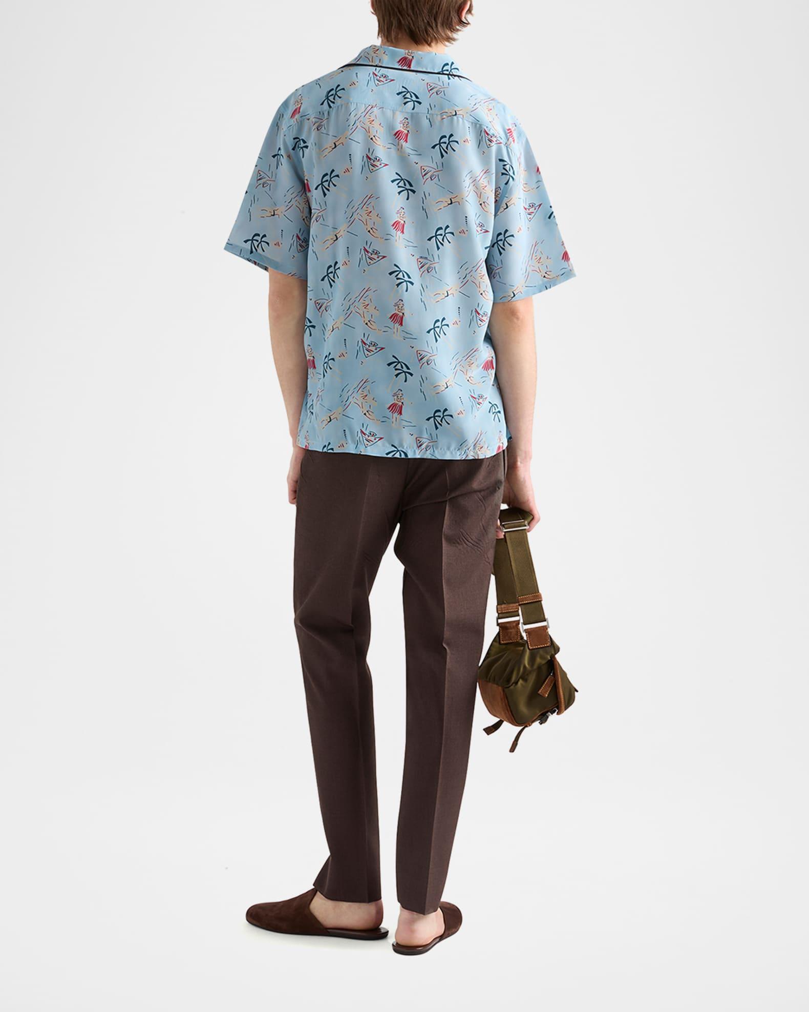Men's Hawaiian-Print Short-Sleeve Shirt Product Image