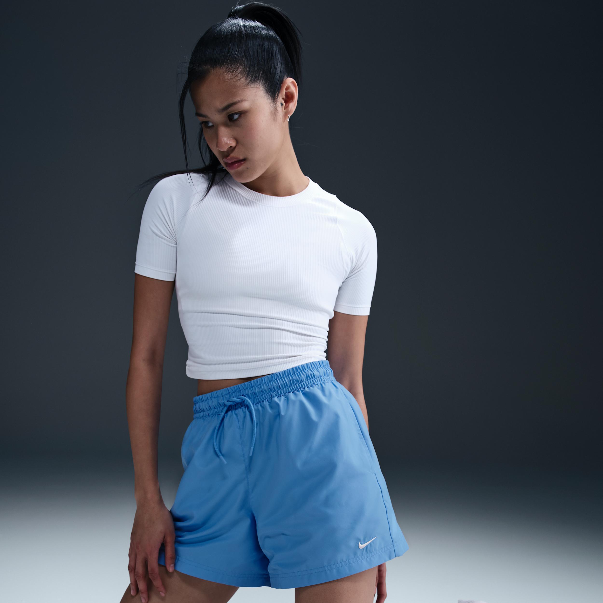Womens Nike Sportswear Classic Wovens Mid-Rise Shorts | FV7557-412 Product Image