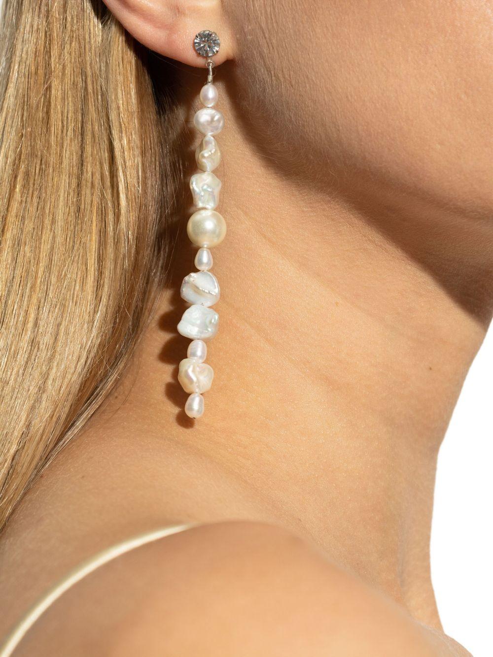 baroque-pearl crystal earrings Product Image