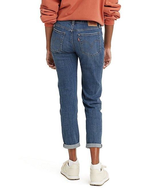 Levi's® Mid Rise Destructed Tapered Leg Boyfriend Jeans Product Image