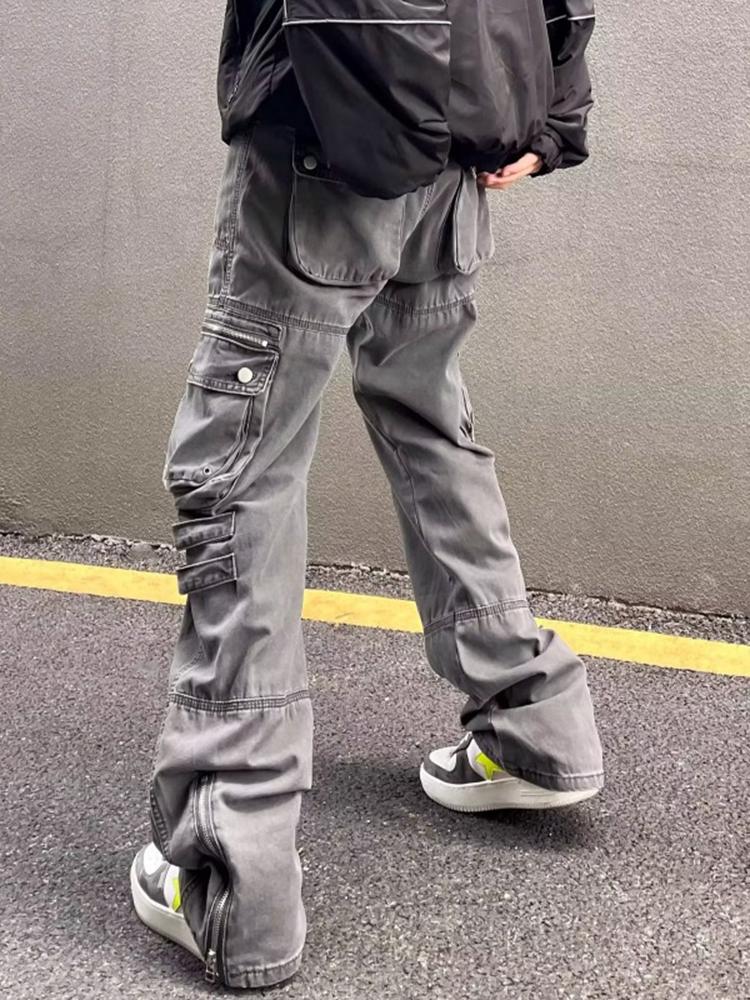 Sopula Unisex Men's Multi-Pocket Casual Pants Functional Cargo Pants Product Image