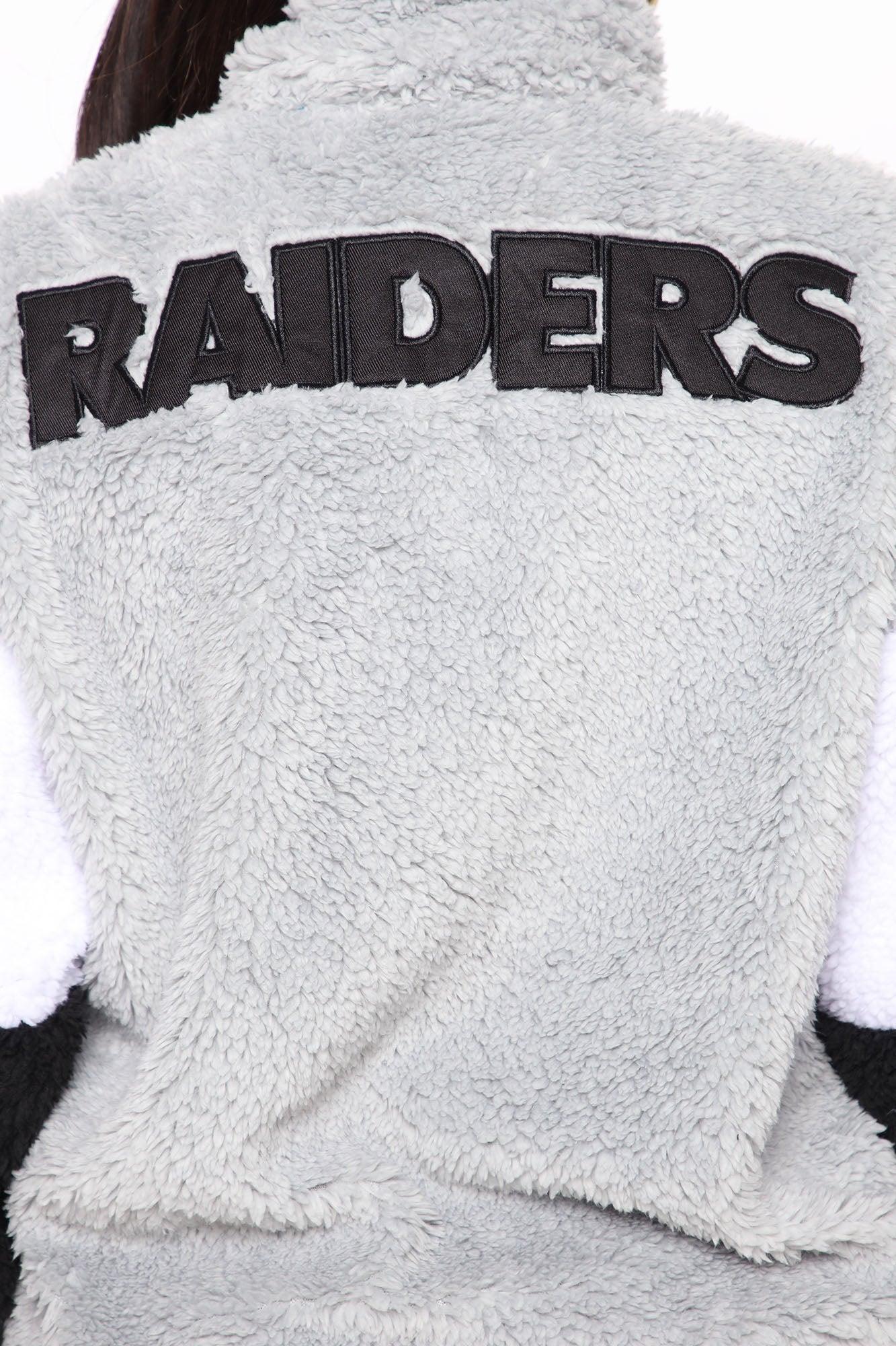 NFL Raiders Sherpa Jacket - Grey/Black Product Image