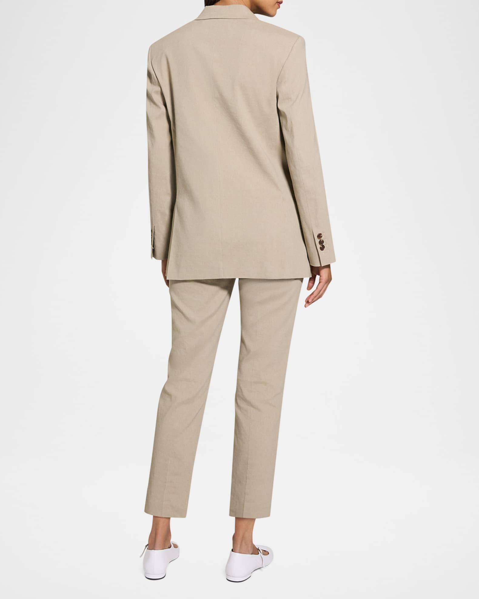 Oversized Crunch Linen Blazer Product Image