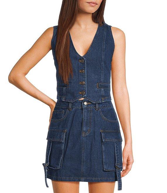C&V Chelsea & Violet Coordinating Denim Vest Product Image