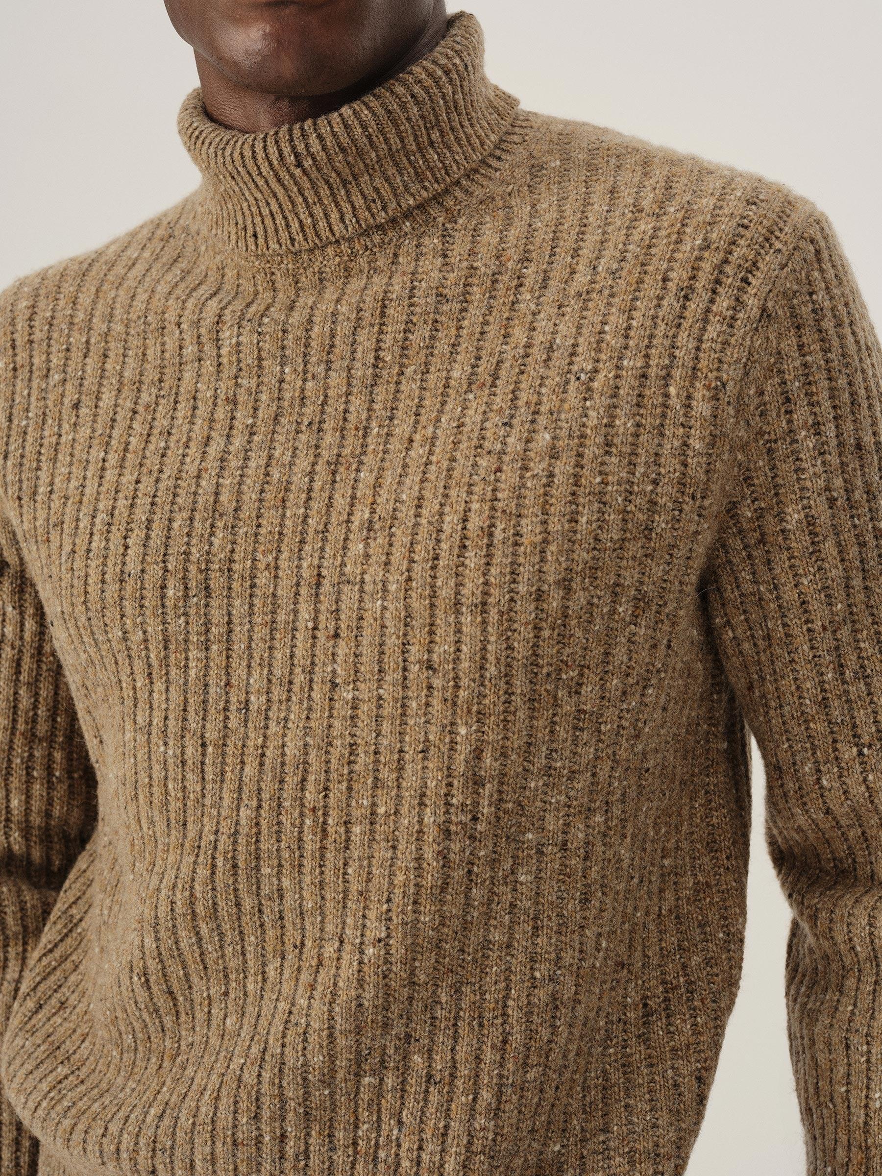 Brimstone Irish Donegal Wool Turtleneck Product Image