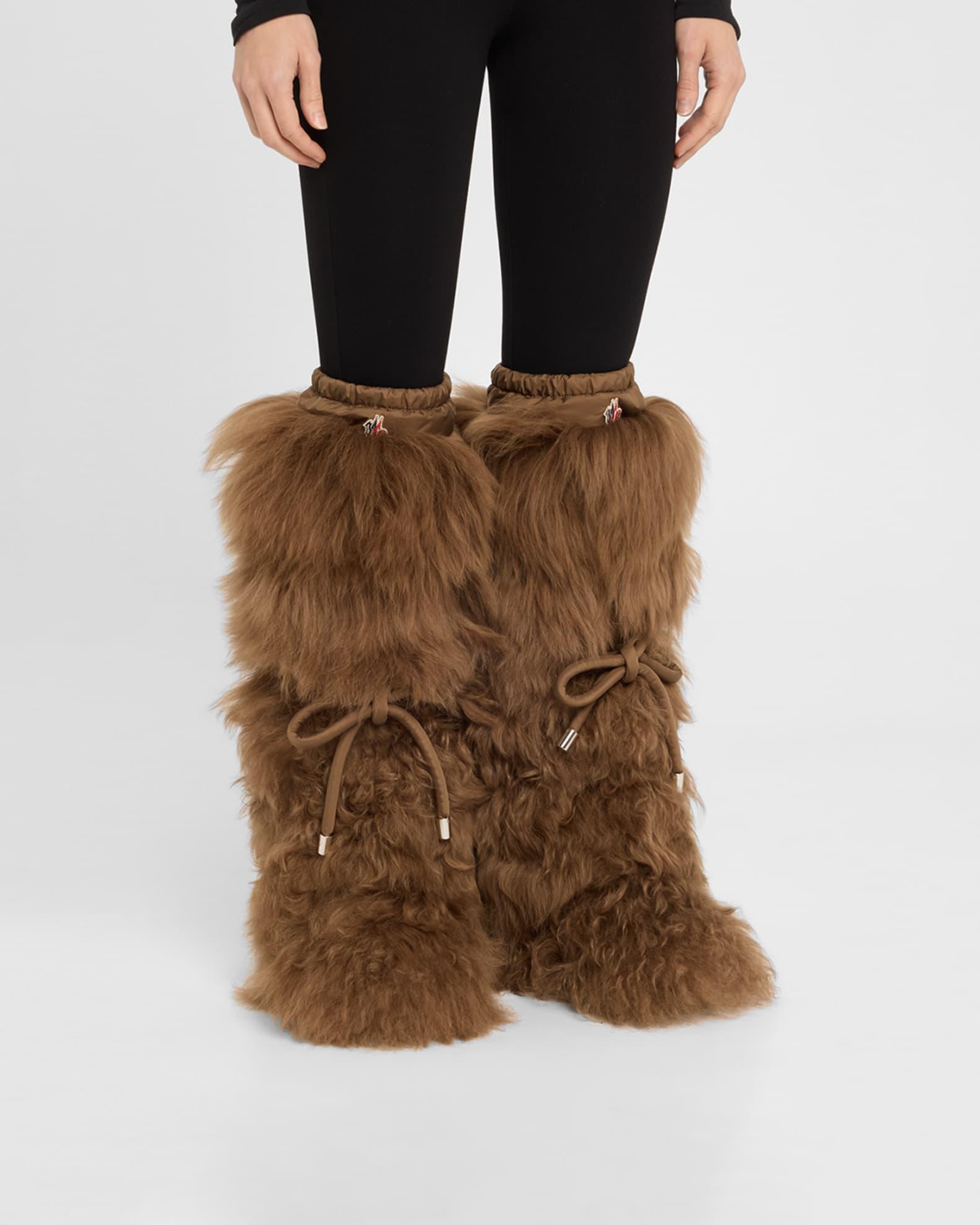 Gaia Shaggy Shearling Tall Snow Boots Product Image