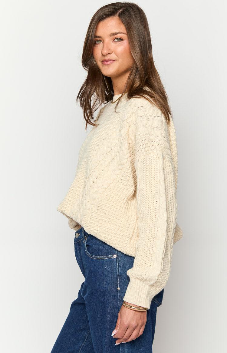 Alex Cream Oversized Sweater Product Image