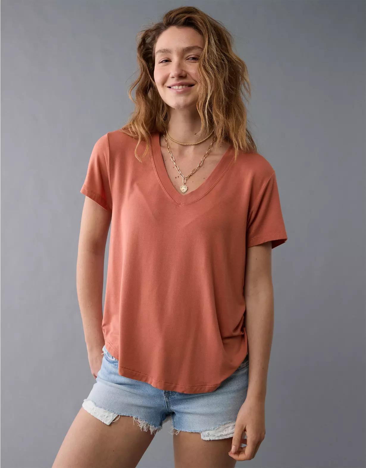 AE Soft & Sexy V-Neck T-Shirt Product Image