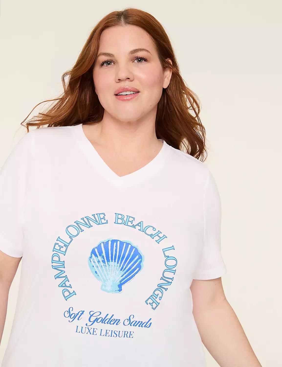 Comfy Cotton Tunic Tee & Bike Short PJ Set Product Image