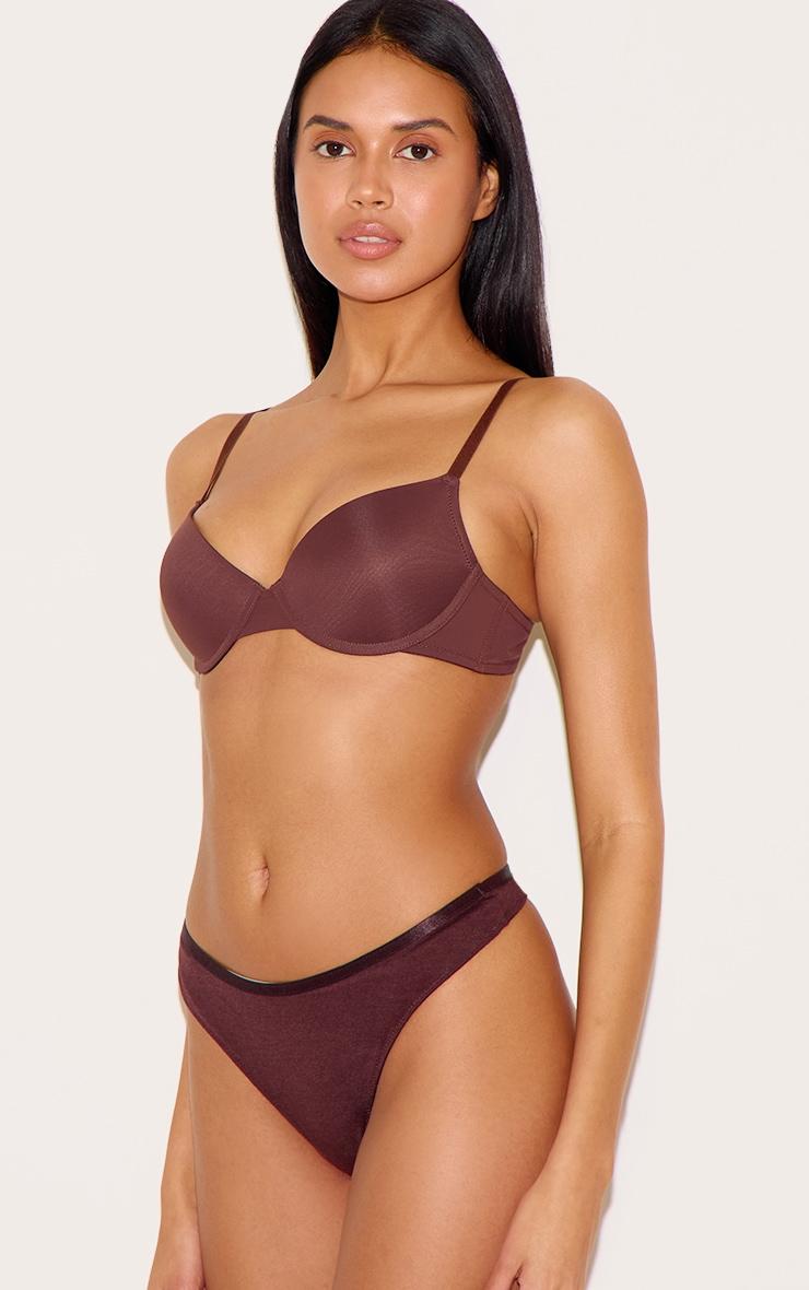 Brown Underwired T-Shirt Bra Product Image