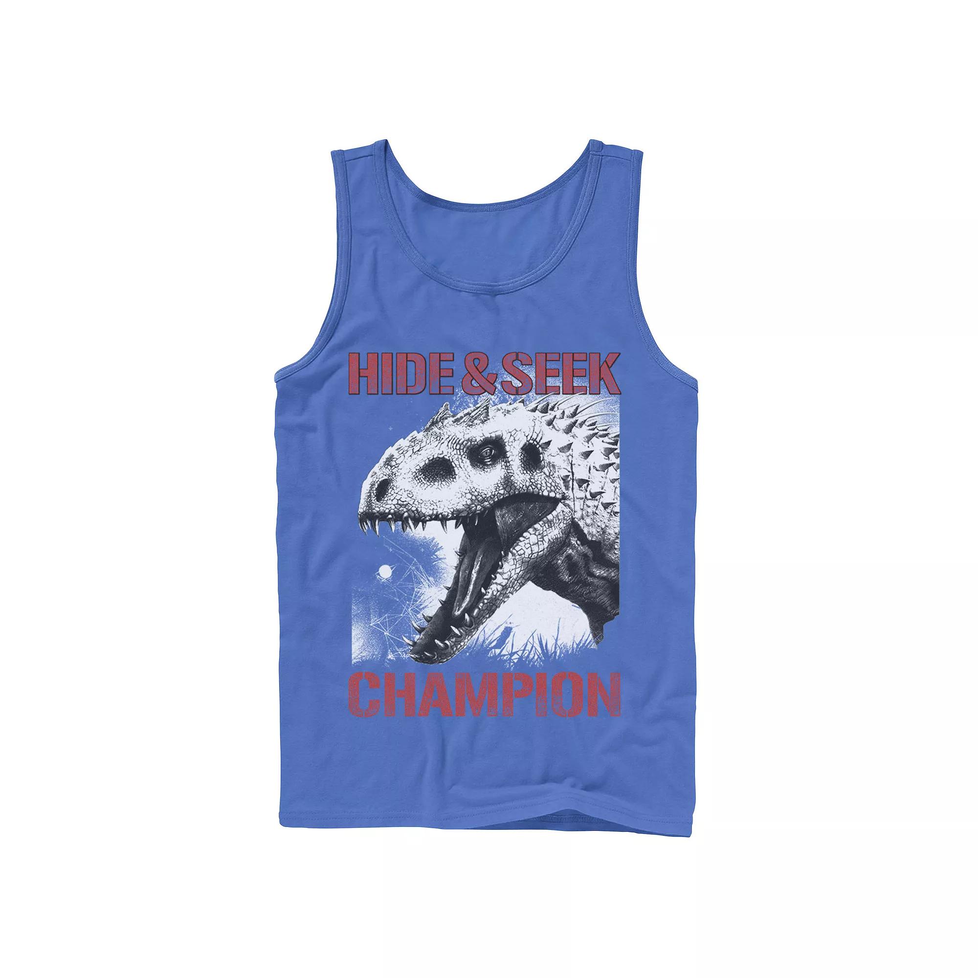 Men's Jurassic World Indominus Hide & Seek Champ Graphic Tank Top,  Product Image