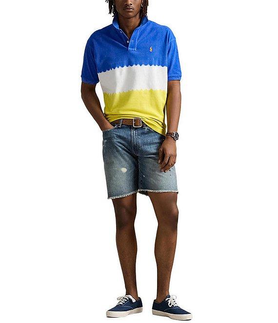Polo Ralph Lauren Classic Fit Dip-Dyed Mesh Short Sleeve Polo Shirt Product Image