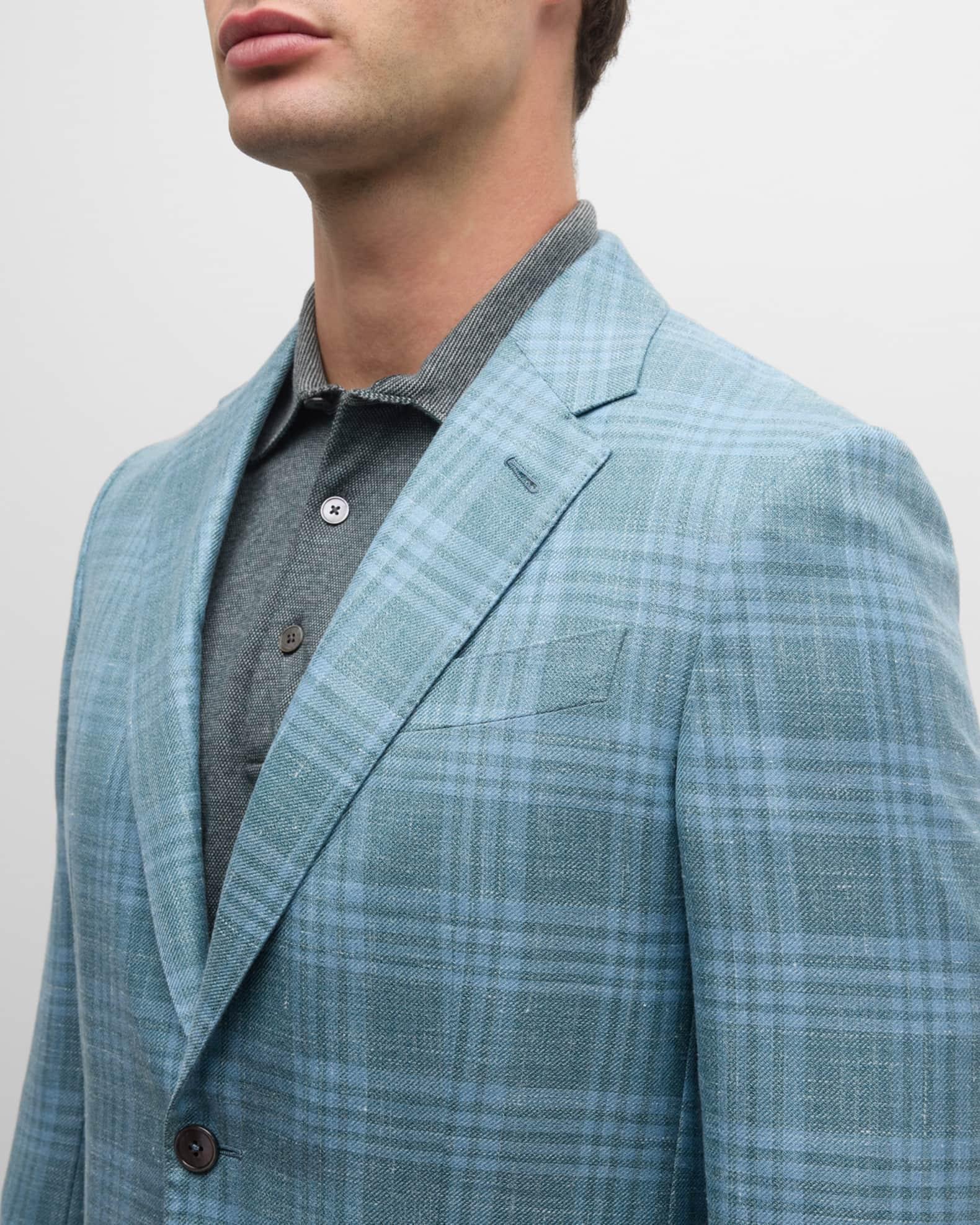 Men's Tonal Plaid Sport Coat Product Image