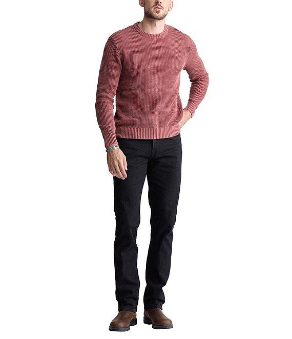 Buffalo David Bitton Long Sleeve Washy Textured Knit Sweater Product Image