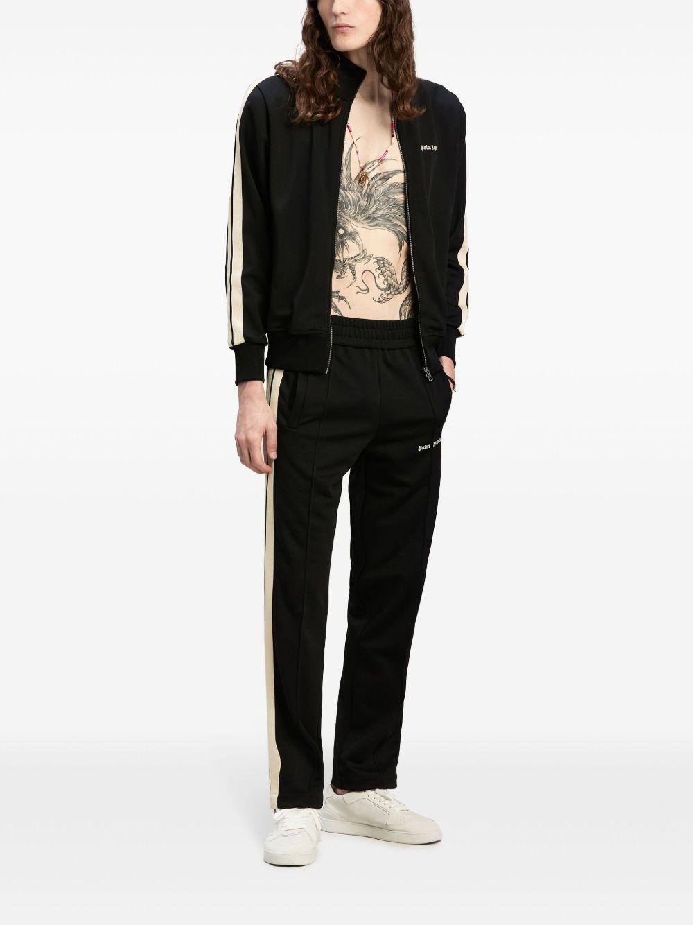 logo-embroidered zip-up jacket  Product Image