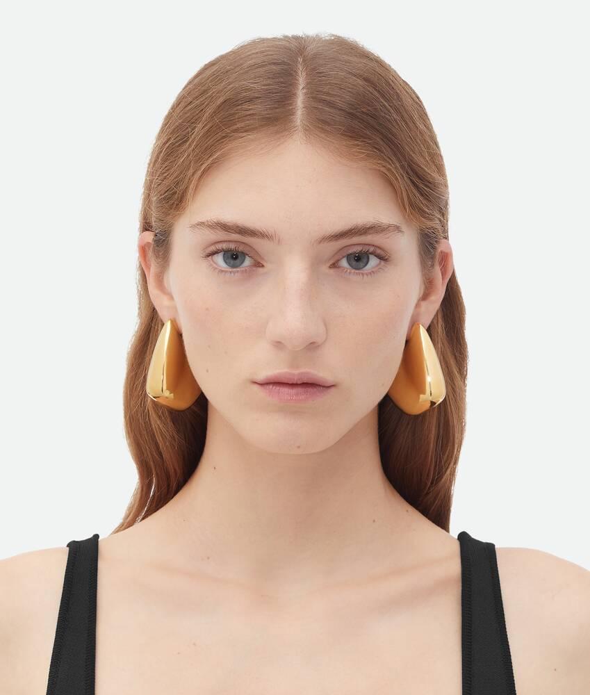 Women's Large Fin Earrings in Yellow gold Product Image