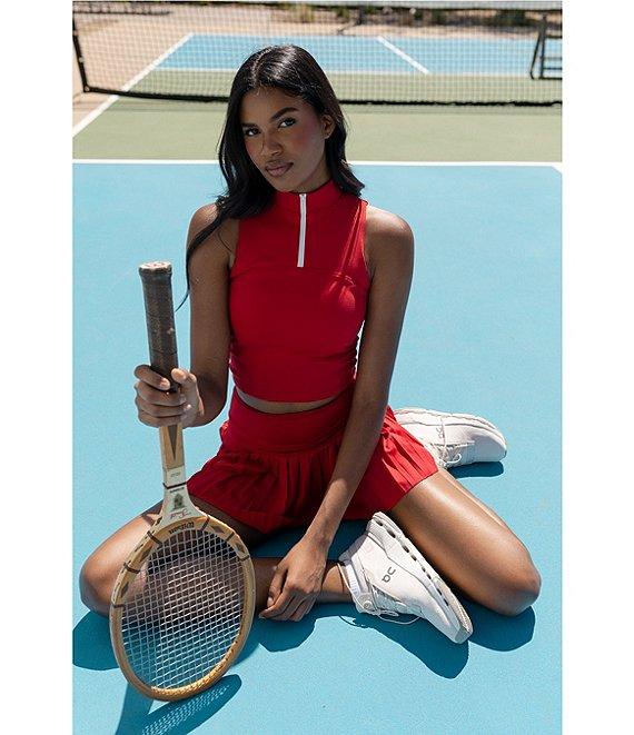 GOLD HINGE Pleated Tennis Mini Skirt Product Image