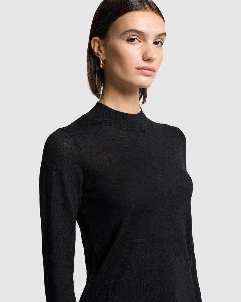 Cashmere Mock Neck Sweater Product Image