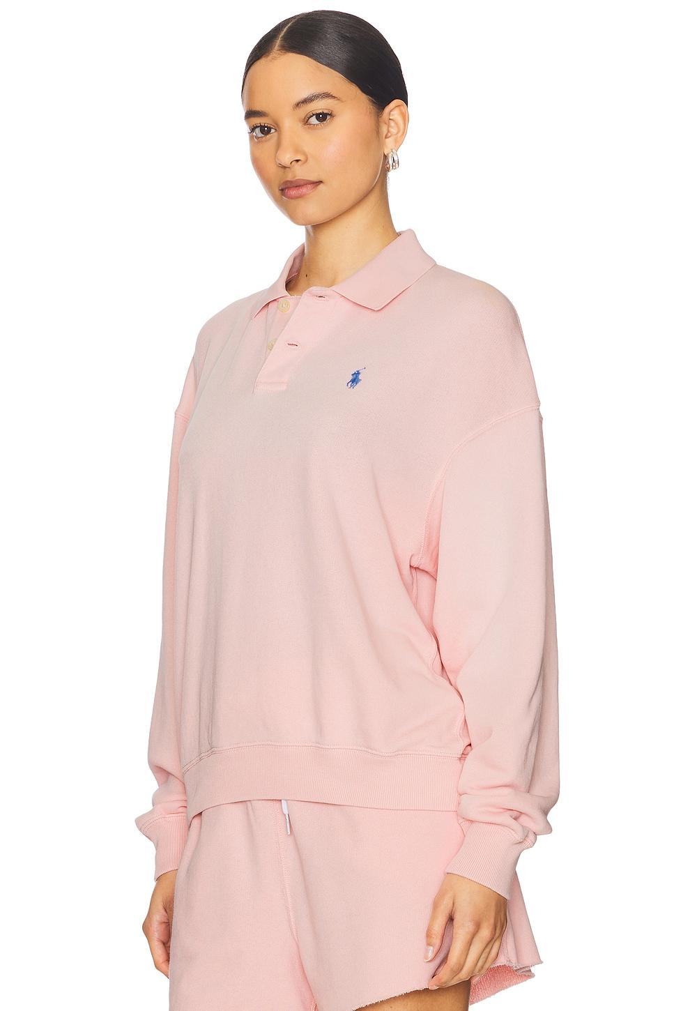 Island Fleece Long Sleeve Polo Sweatshirt Polo Ralph Lauren Product Image
