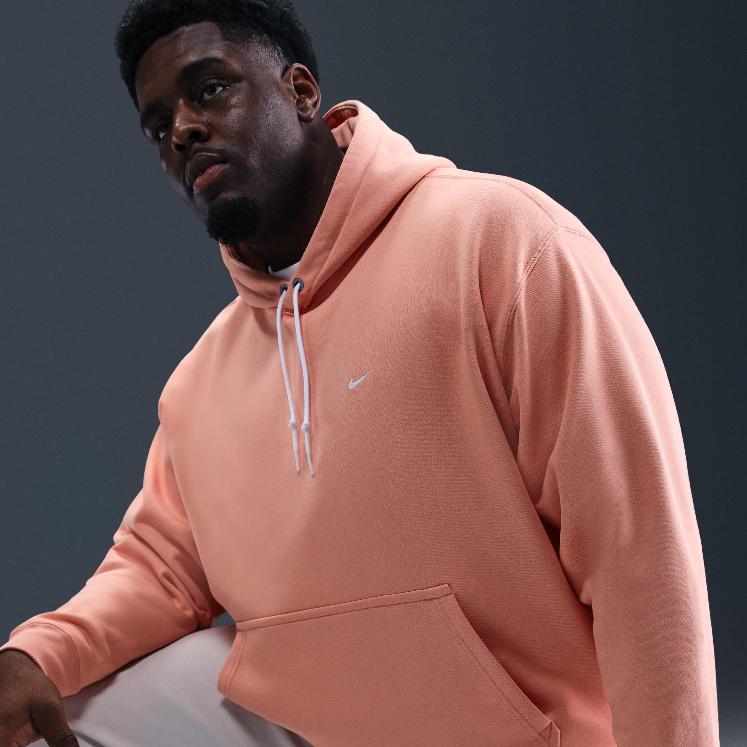 Nike Mens Solo Swoosh Fleece Pullover Hoodie | DX1355-844 Product Image