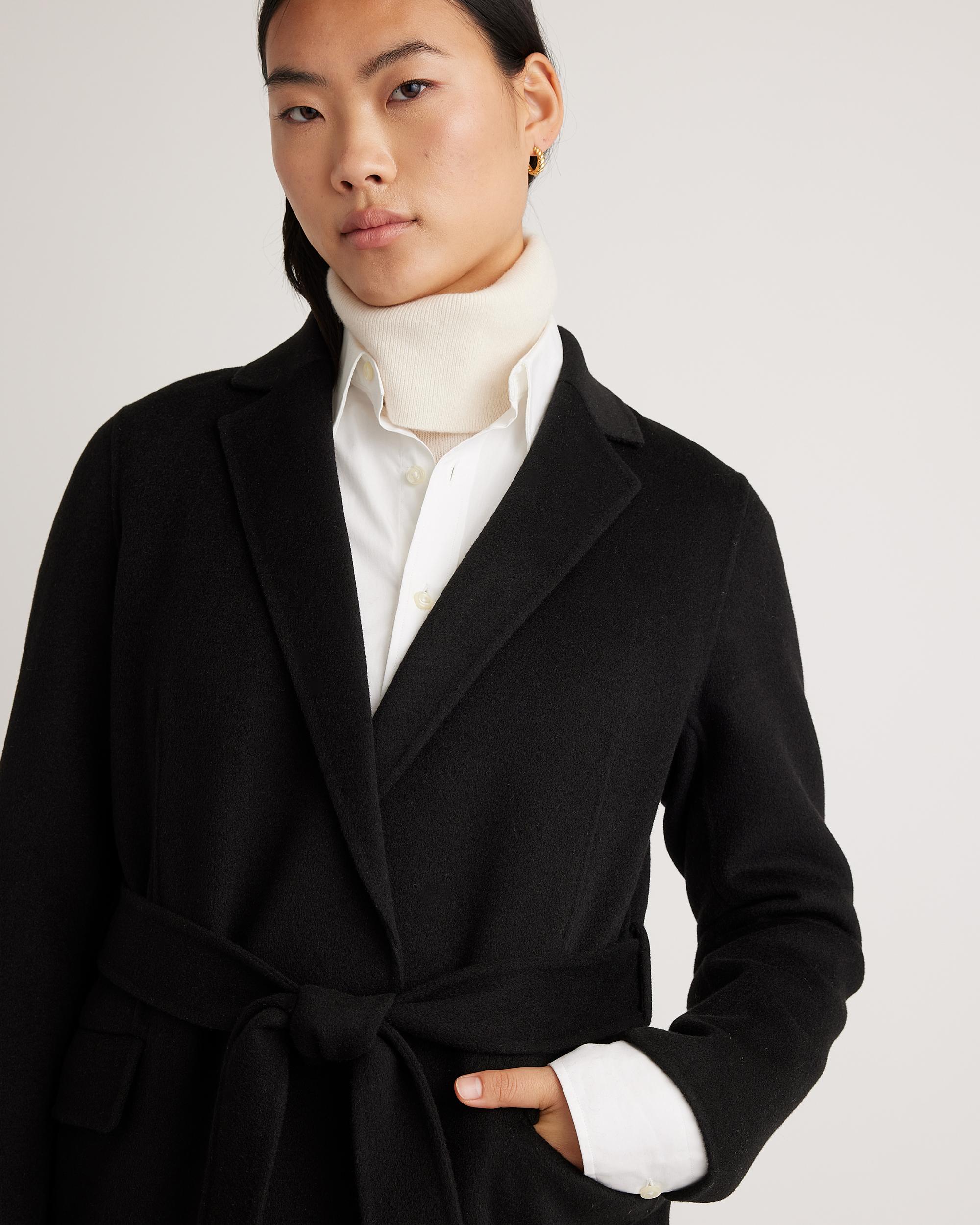Quince | Women's 100% Mongolian Cashmere Double-Faced Wrap Coat Product Image