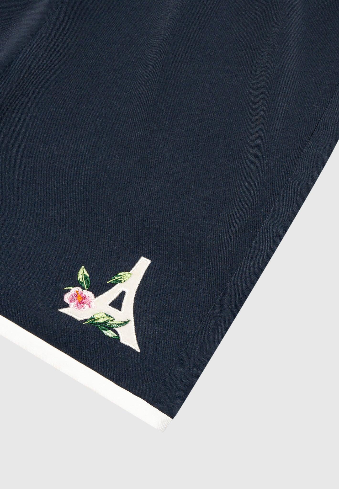 Timo - Velvet Eiffel Shorts  - Navy/White Male Product Image