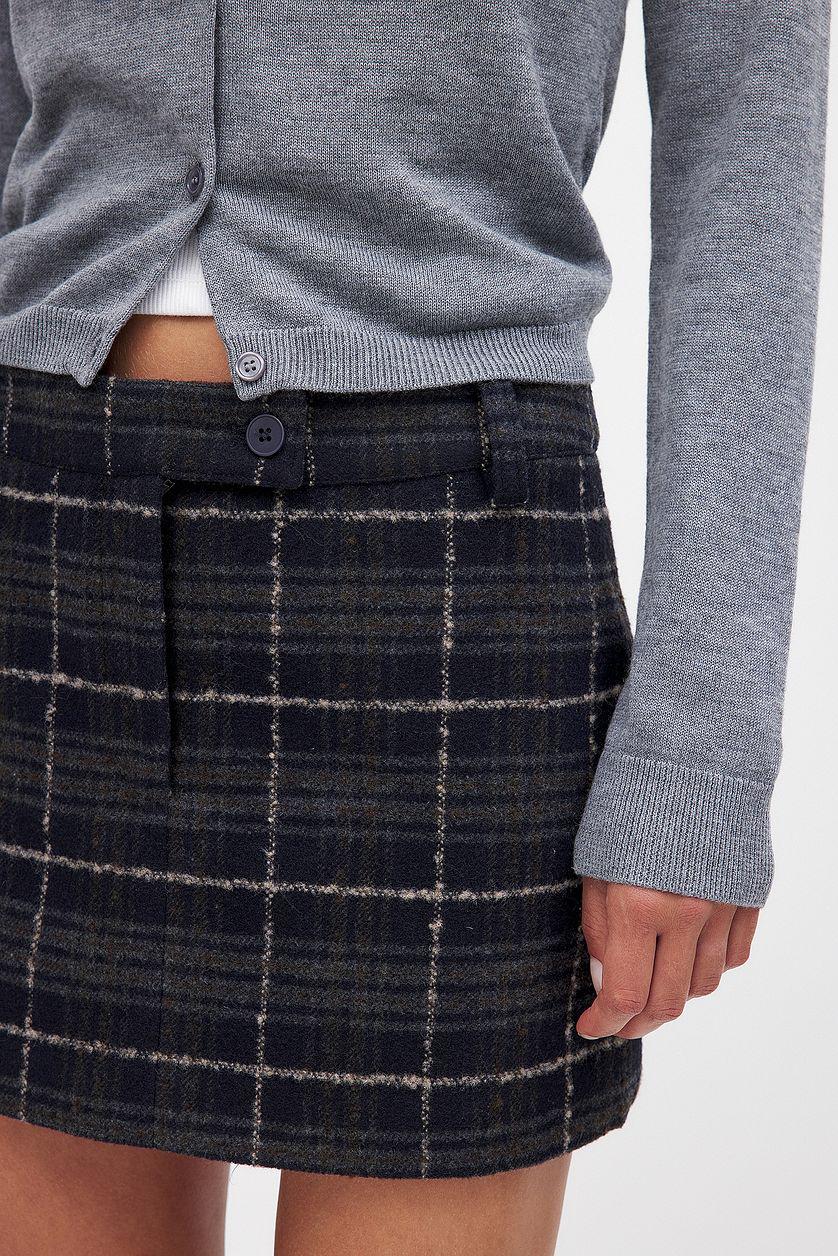 Checked Mini Skirt Product Image