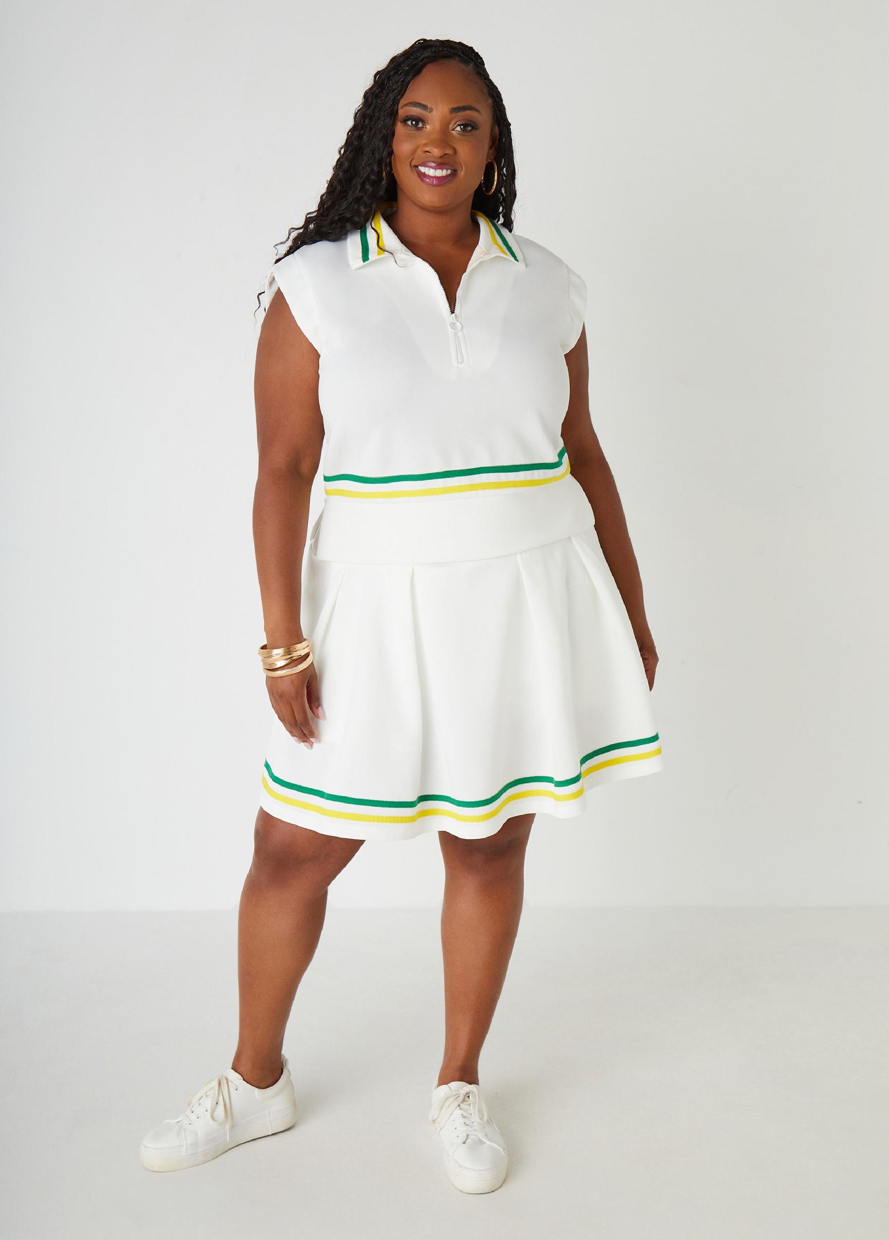 Striped Tennis Skort Product Image