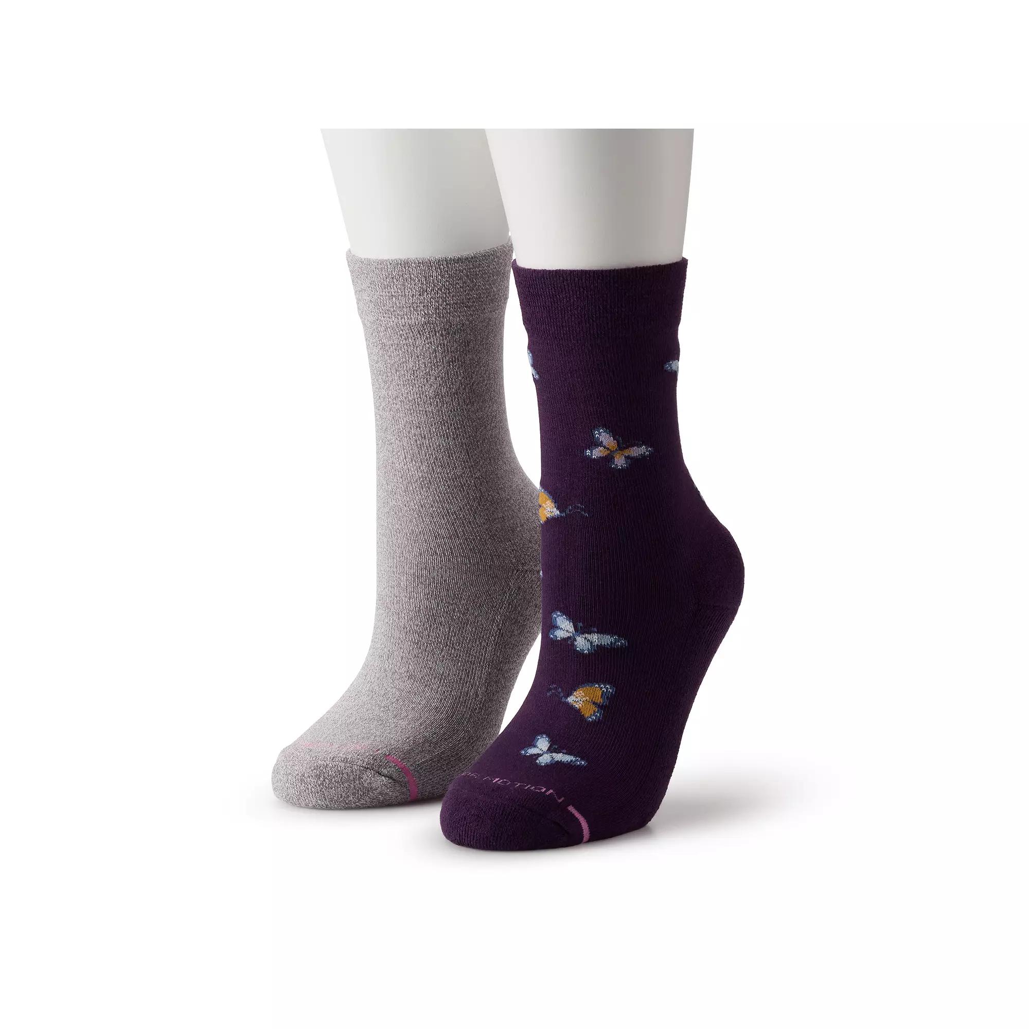 Womens Dr. Motion 2-Pack Print Diabetic Socks Product Image