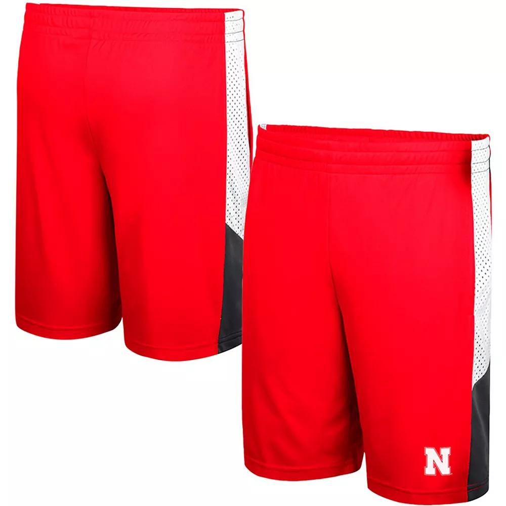 Men's Colosseum Scarlet Nebraska Huskers Very Thorough Shorts,  Product Image